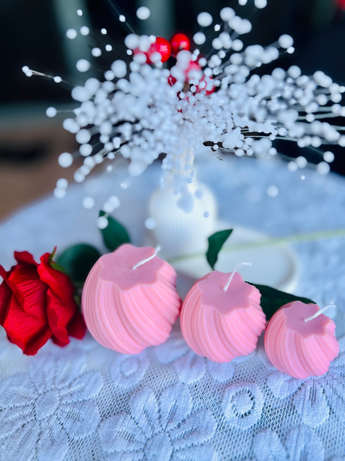 Blossom Sphere Candle Set