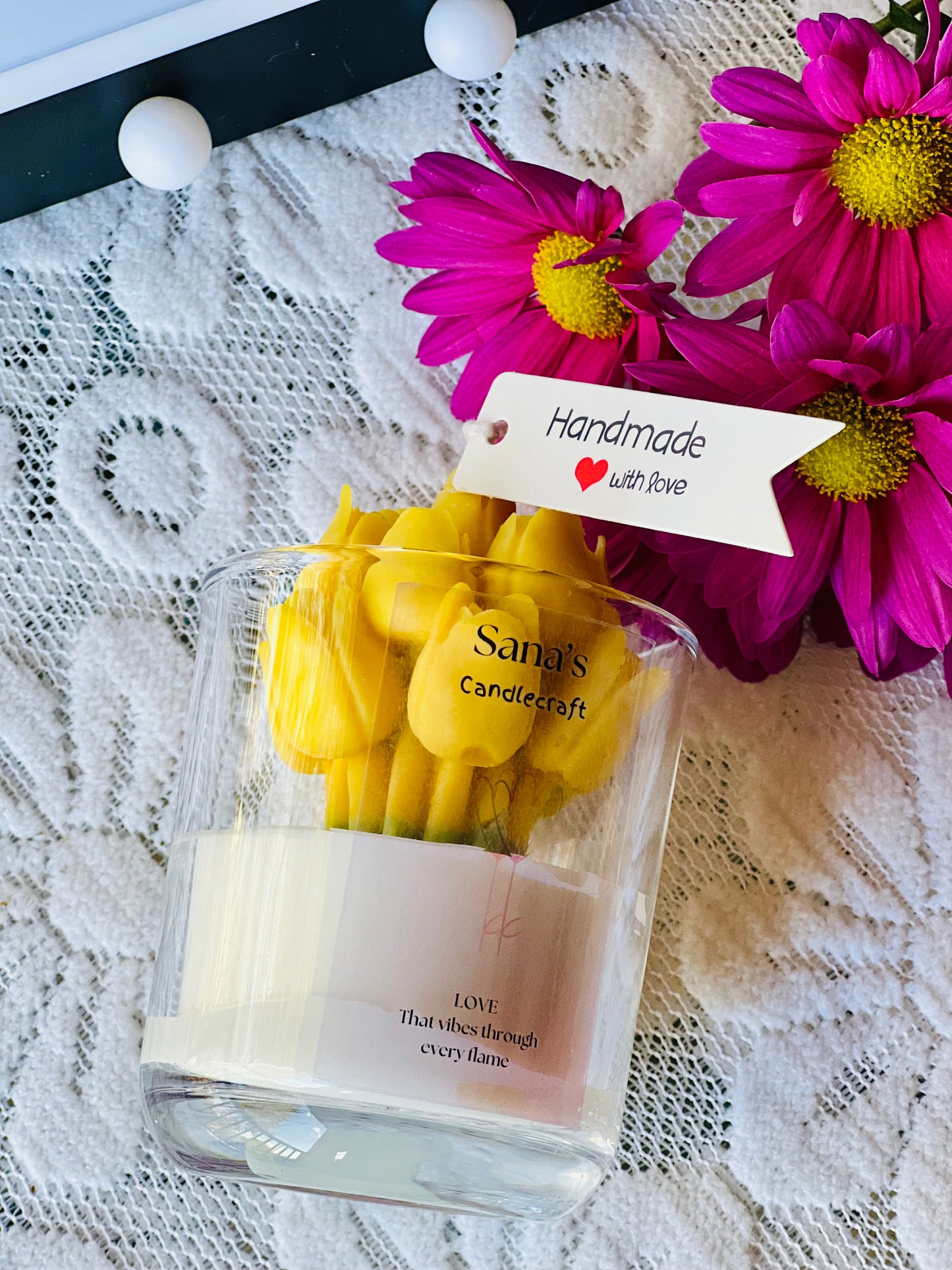 Tulip Bouquet Jar Candle