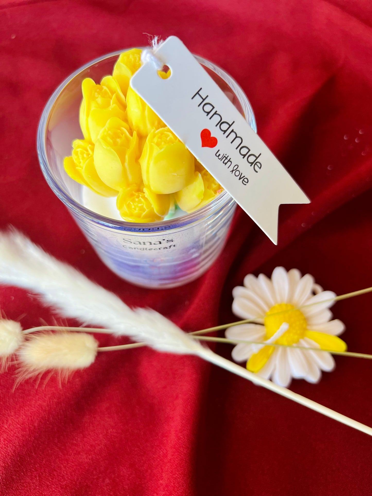 Tulip Bouquet Jar Candle