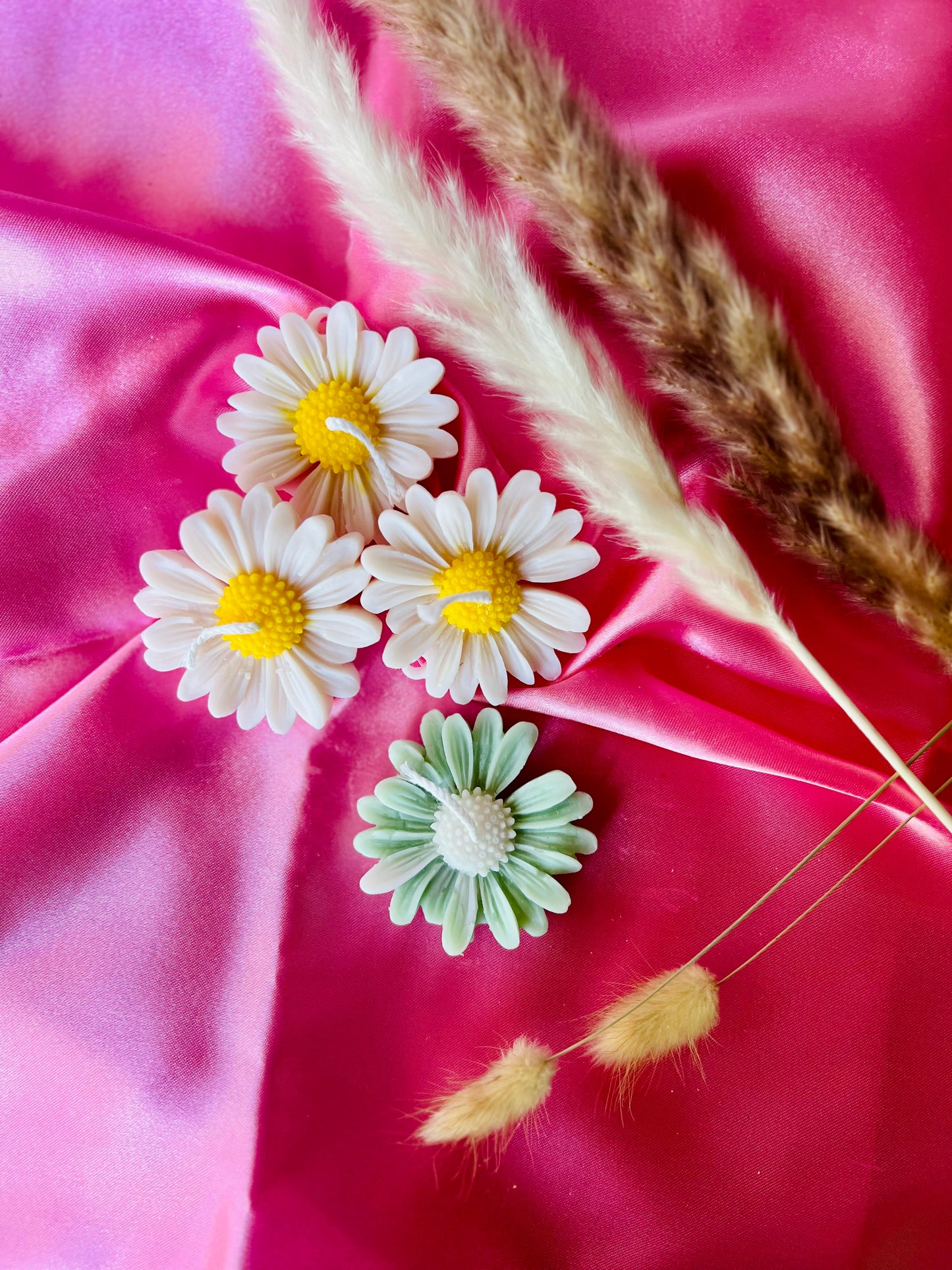 Daisy bloom flower candles